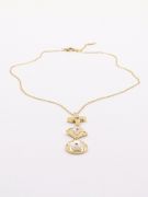 Louis Vuitton gold circles necklace-1