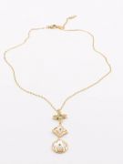 Louis Vuitton gold circles necklace-2