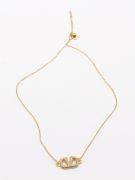 Valentino Zircon Metal Necklace-3