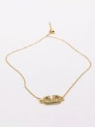 Valentino Zircon Metal Necklace-5
