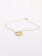 Gucci soft golden round necklace-3