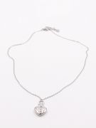 Gucci soft silver heart necklace-3