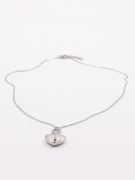 Gucci soft silver heart necklace-4