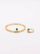 Marley bracelet with colored stone ring-1