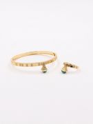 Marley bracelet with colored stone ring-2