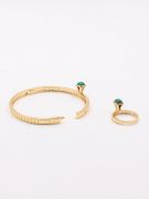 Marley bracelet with colored stone ring-3