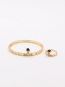 Marley bracelet with colored stone ring-7
