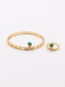 Marley bracelet with colored stone ring-8