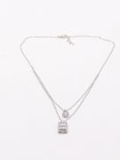 Double layer cubic zirconia necklace-1
