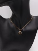 Fendi soft round zircon necklace-3