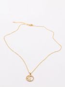 Fendi soft round zircon necklace-4