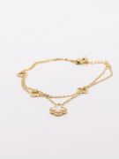 Van Cleef anklet, two layers of gold-3