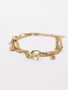 Yves Saint Laurent double shine gold bracelet-3
