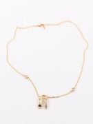 Gold and silver Messika necklace-1