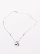 Gold and silver Messika necklace-4