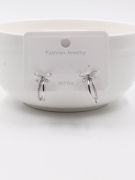 A curved butterfly zircon earring-1