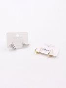 A curved butterfly zircon earring-4