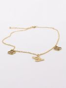 Louis Vuitton Gold Simple Pendant Necklace-1