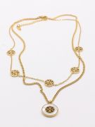Tory Burch Double Shine Shell Necklace-1
