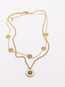 Tory Burch Double Shine Shell Necklace-3