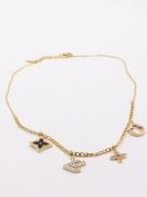 Louis Vuitton Gold Pendents Necklace-2