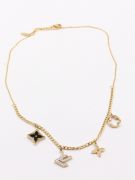 Louis Vuitton Gold Pendents Necklace-3