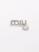 Miu Miu silver crystal brooch-1