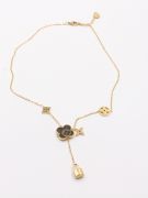 Louis Vuitton necklace, brown rose-3