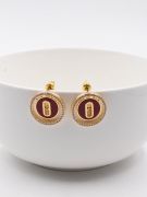Messika earring, rounded, colored cubic zirconia-1
