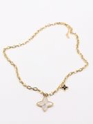 Louis Vuitton Gold Simple Pendant Necklace-1