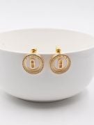 Messika earring, rounded, colored cubic zirconia-3