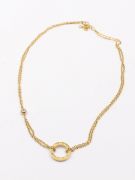 Cartier double shine gold necklace-4