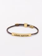 Louis Vuitton bracelet for women, brown leather, SLIM-1