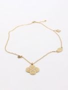 Louis Vuitton gold flower necklace-1