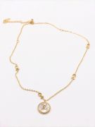 Louis Vuitton round logo necklace-2
