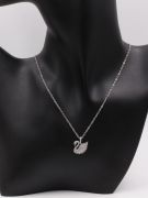 Swarovski zircon silver necklace-1