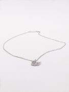 Swarovski zircon silver necklace-3