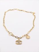 Chanel chain necklace-3
