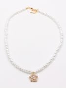 Lulu zircon and rose necklace-1