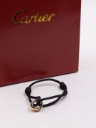 Cartier bracelets, black thread with rings-4