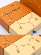 Louis Vuitton gold zircon choker-3