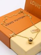 Gold Louis Vuitton Bulls Necklace-1