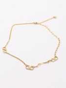 Soft gold Valentino necklace-5