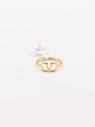 Metal gold Valentino ring-4