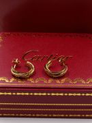 Cartier round stainless steel earring-1