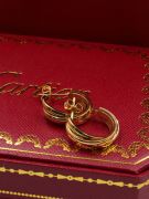 Cartier round stainless steel earring-8