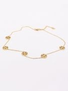 Tory Burch gold logo necklace-1