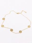 Tory Burch gold logo necklace-2