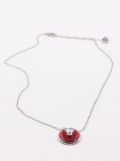 Cartier Circle Logo Shell Colorful Necklace-4