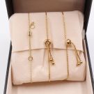 A set of gold zipper bracelets-7
